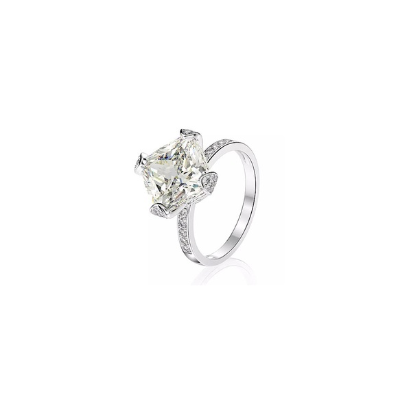 4ct Princess Cut Ring - Picture 10 of 15